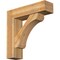 Ekena Millwork Legacy Block Rough Sawn Bracket w/ Offset Brace, Western Red Cedar, 8"W x 30"D x 30"H BKT0806X30X30LEC05RWR - alternate 1